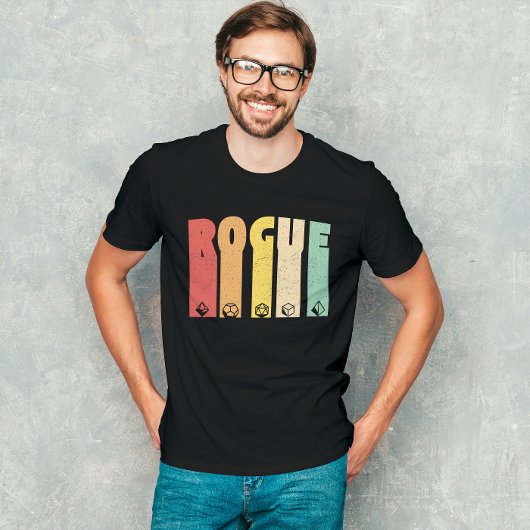 Rogue Dungeon Fantasy Role spielt Grunge T - Shirt