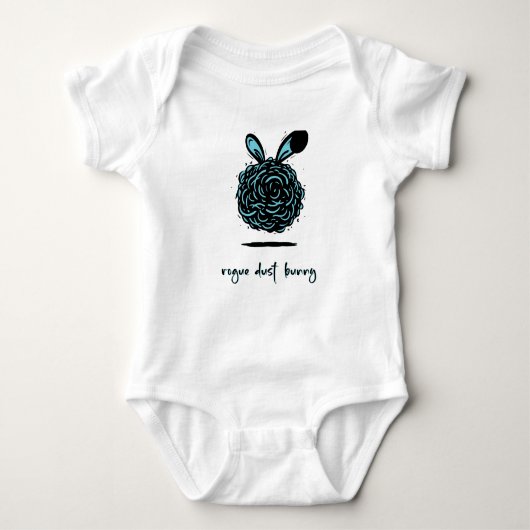 Rogue Dust Bunny Baby Strampler (Vorderseite)