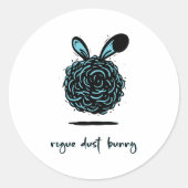 Rogue Dust Bunny Runder Aufkleber (Vorderseite)