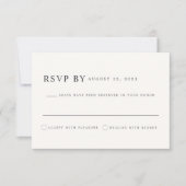 ROGUE Dusty Blush Pink Mauve Wedding RSVP Card Einladung (Vorderseite)
