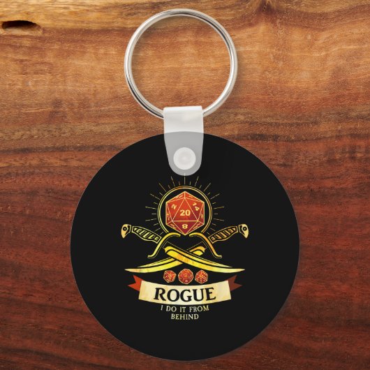 Rogue Fantasy Gamer Rpg Cl Schlüsselanhänger (Vorderseite)