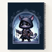 Rogue Feline Fantasy Adventure Notizblock (Rückseite)