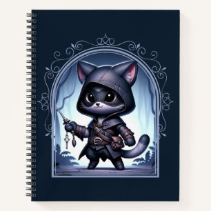 Rogue Feline Fantasy Adventure Notizblock