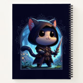 Rogue Feline Fantasy Adventure Notizblock (Rückseite)