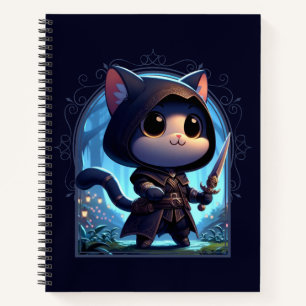 Rogue Feline Fantasy Adventure Notizblock