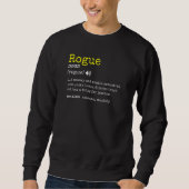 Rogue-Klasse Meme Tabletop Rpg-Zeichendefinition Sweatshirt (Vorderseite)