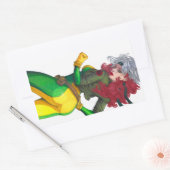 Rogue Rechteckiger Aufkleber (Umschlag)