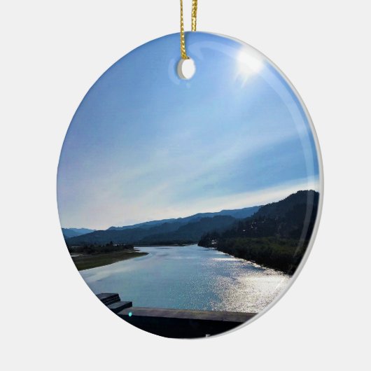 Rogue River, OR Keramik Ornament (Links)