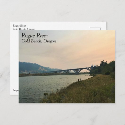 Rogue River, OR Postkarte (Vorne/Hinten)