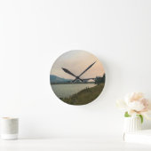 Rogue River, OR Runde Wanduhr (Zuhause)