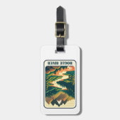 Rogue River Oregon Colors Gepäckanhänger (Vorderseite vertikal)