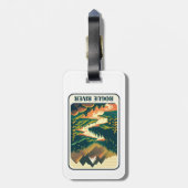 Rogue River Oregon Colors Gepäckanhänger (Rückseite vertikal)