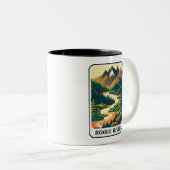 Rogue River Oregon Colors Zweifarbige Tasse (VorderseiteRechts)