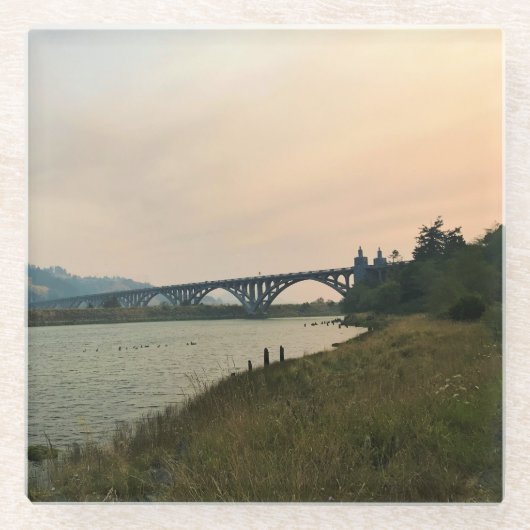 Rogue River, Oregon Glasuntersetzer (Vorderseite)
