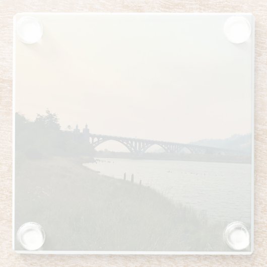 Rogue River, Oregon Glasuntersetzer (Rückseite)