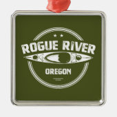 Rogue River, Oregon Ornament Aus Metall (Vorne)