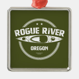 Rogue River, Oregon Ornament Aus Metall