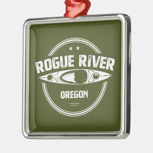 Rogue River, Oregon Ornament Aus Metall (Links)