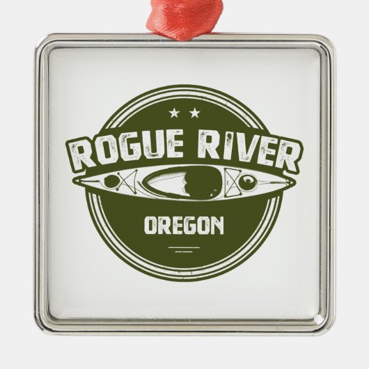 Rogue River, Oregon Ornament Aus Metall (Vorne)