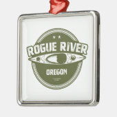 Rogue River, Oregon Ornament Aus Metall (Links)