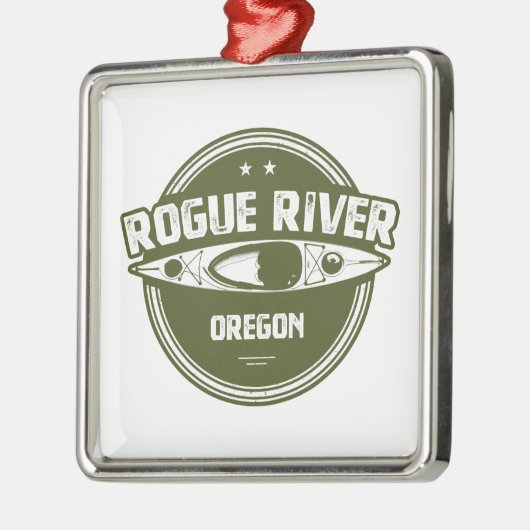 Rogue River, Oregon Ornament Aus Metall (Links)
