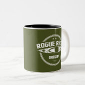Rogue River, Oregon Zweifarbige Tasse (VorderseiteRechts)