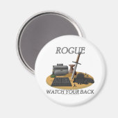 Rogue: Schauen Sie sich den Rücken an Magnet (Vorderseite/Rückseite)