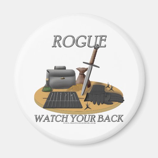 Rogue: Schauen Sie sich den Rücken an Magnet (Vorne)