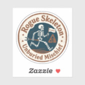 Rogue Skeleton Unburied Mischief Aufkleber (Blatt)