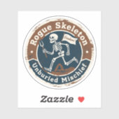 Rogue Skeletons archäologischer Rang Aufkleber (Blatt)