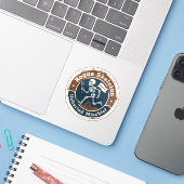 Rogue Skeletons archäologischer Rang Aufkleber (Laptop mit iPhone)