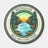Rogue Wild und Landschaftliches River-Abzeichen Magnet (Vorne)