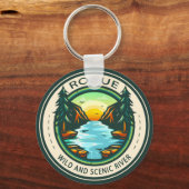 Rogue Wild und Landschaftliches River-Abzeichen Schlüsselanhänger (Vorderseite)