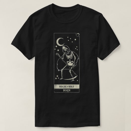 Rogue Wolf Death Retro Dark Symbol Ghoulish Goth L T-Shirt (Design vorne)
