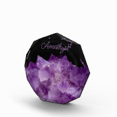 Roh-Amethyststeine Fotoblock (Rechts)