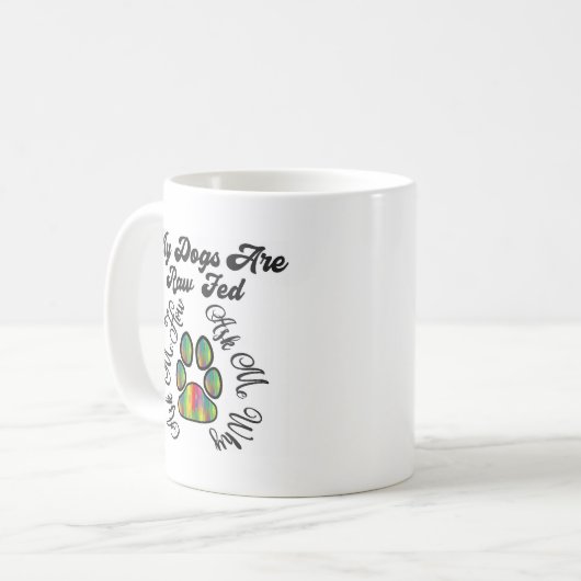 Roh Gefüttert Hunde Tasse (Vorderseite Links)