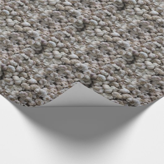 Roh-Knoblauch-Seasoning-Tapete für gesunde Lebensm Geschenkpapier (Ecke)
