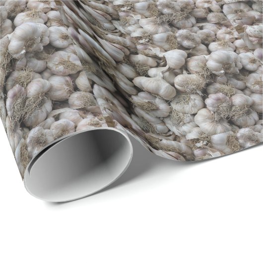 Roh-Knoblauch-Seasoning-Tapete für gesunde Lebensm Geschenkpapier (Rolleneckpunkt)