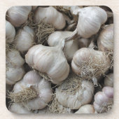 Roh-Knoblauch-Seasoning-Tapete für gesunde Lebensm Untersetzer (Vorderseite)