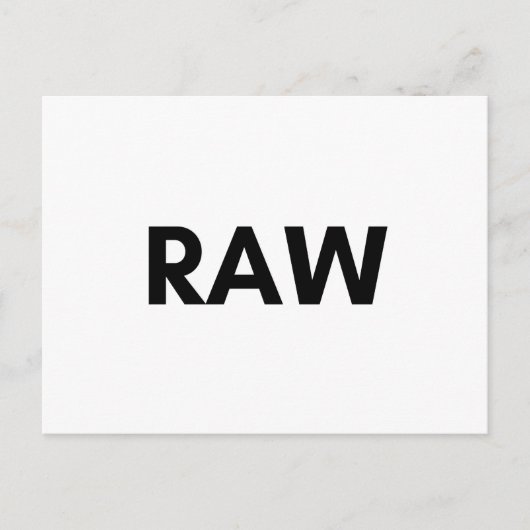 roh postkarte (Vorderseite)