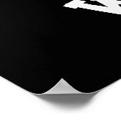 Rohabfall Funny Garbage Müll Pun Dark BG Poster (Ecke)