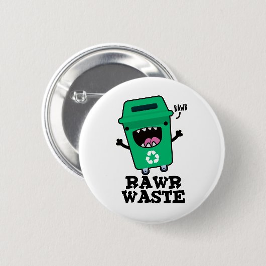 Rohabfall Funny Garbage Trash Puff Button (Vorne & Hinten)