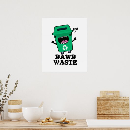 Rohabfall Funny Garbage Trash Puff Poster (Küche)