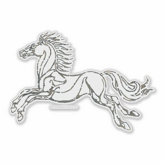 Rohan Horse Symbol Aufkleber (Vorderseite)