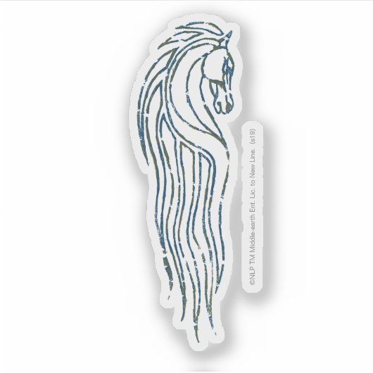 Rohan Kings Hall Banner Aufkleber (Vorderseite)