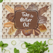 Rohbrot Backen Personalisiertes Küchentuch (Gefaltet)