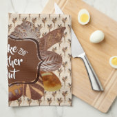 Rohbrot Backen Personalisiertes Küchentuch (Viertel Falte)