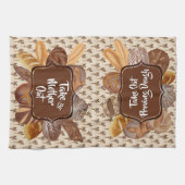 Rohbrot Backen Personalisiertes Küchentuch (Horizontal)