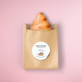 Rohbrot Cartoon Fett Moderner Text Runder Aufkleber