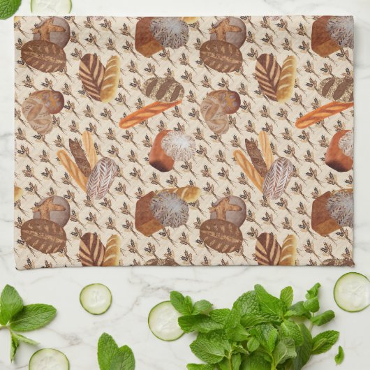 Rohbrot Geschirrtuch (Gefaltet)